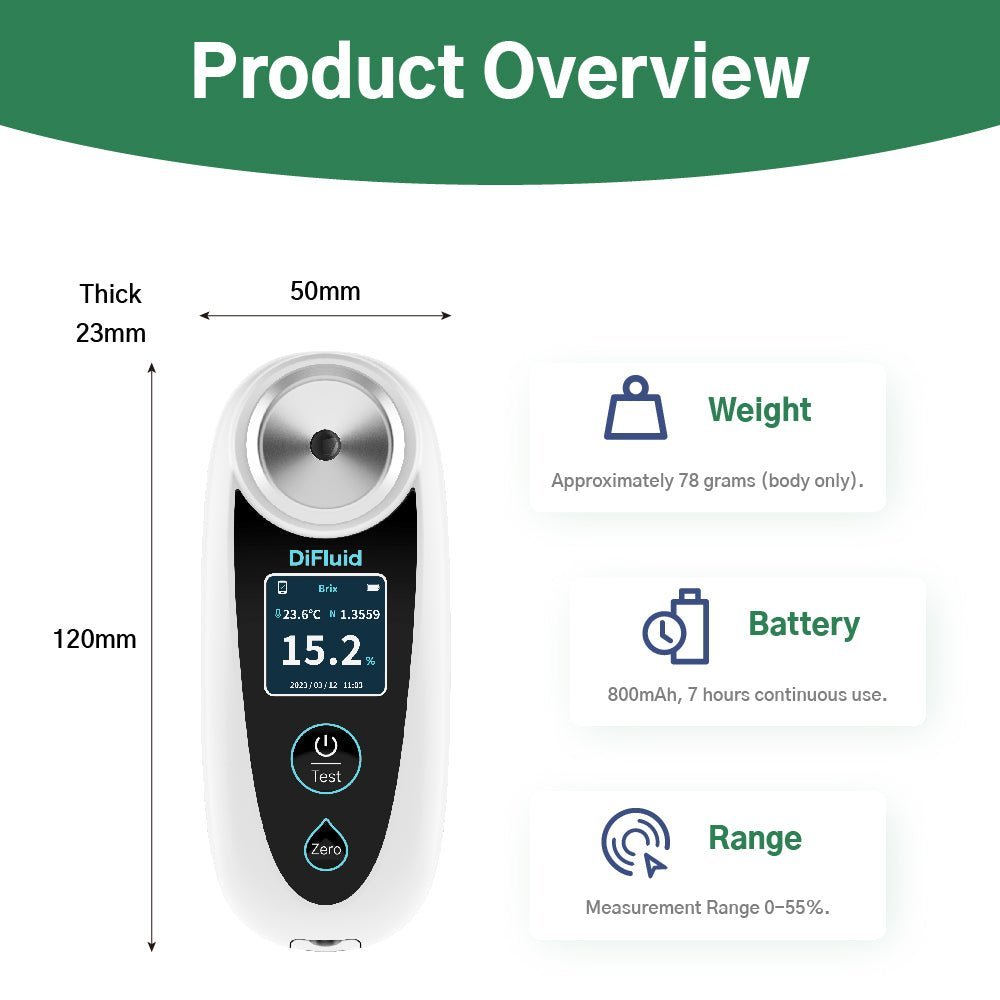 0-18% Digital Sodium Hypochlorite Refractometer Sodium Hypochlorite Content tester LCD Display One-click Measuremet